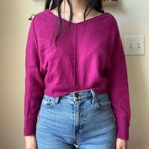 Magenta cashmere sweater